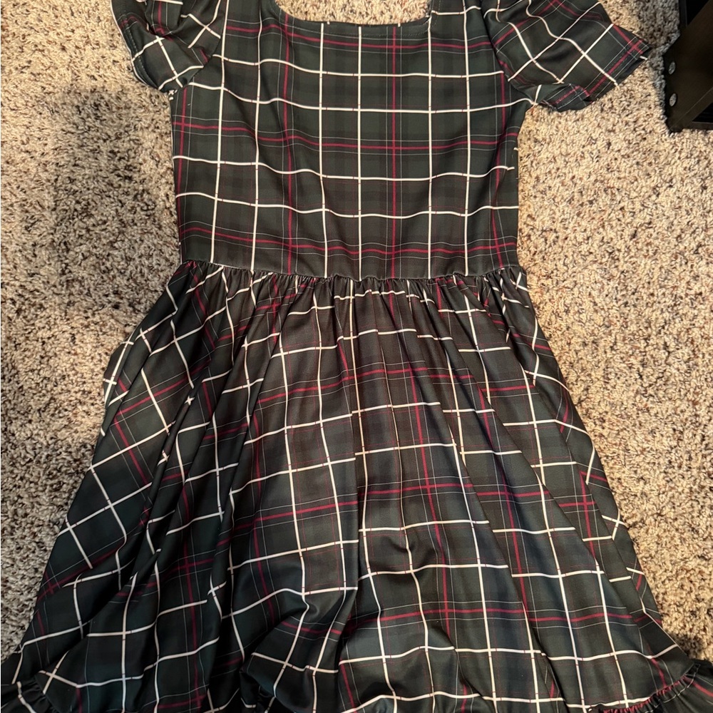 Stylish Checkered Kids Dress